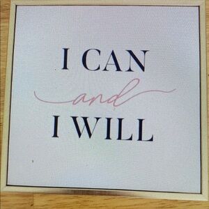 Inspiring Wall Art with Gold Frame